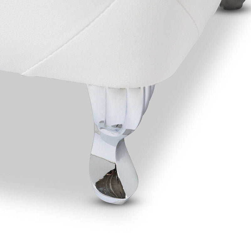 Silver Orchid Heston Crystal Tufted Modern Bench