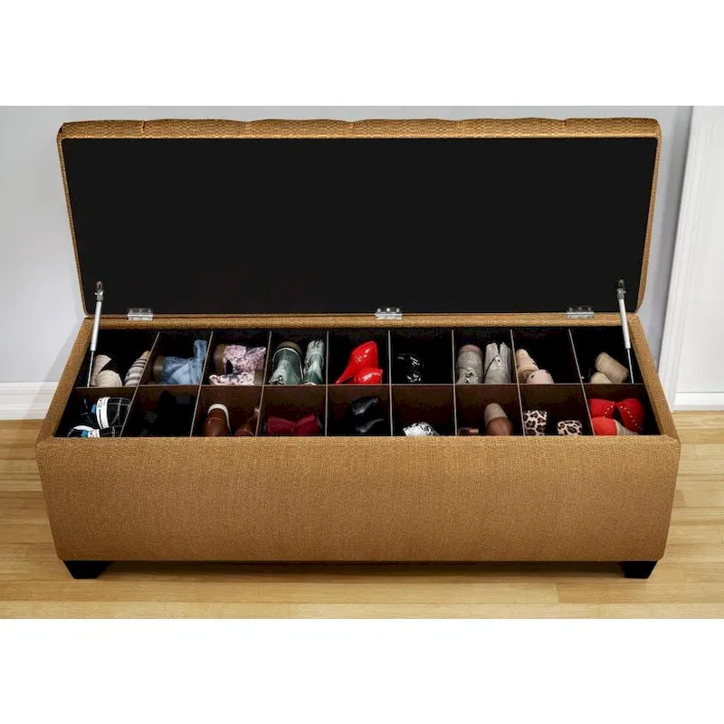 The Sole Candice Fawn Secret Shoe Storage Bench