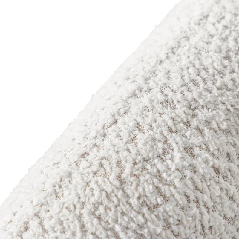 Furniture of America Ophelia Modern Curved Arms Boucle Accent Chair with Kidney Style Seat and Round Wooden Legs