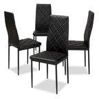 Modern Faux Leather Dining Chair 4-Piece Set by Baxton Studio