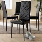 Modern Faux Leather Dining Chair 4-Piece Set by Baxton Studio