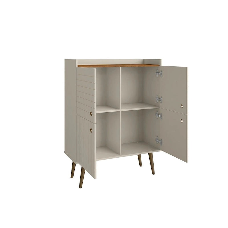 Manhattan Comfort Bogart 45.5 Mid-Century Modern Accent Cabinet