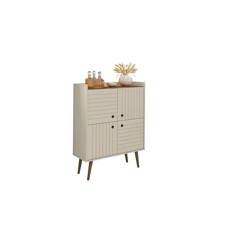 Manhattan Comfort Bogart 45.5 Mid-Century Modern Accent Cabinet