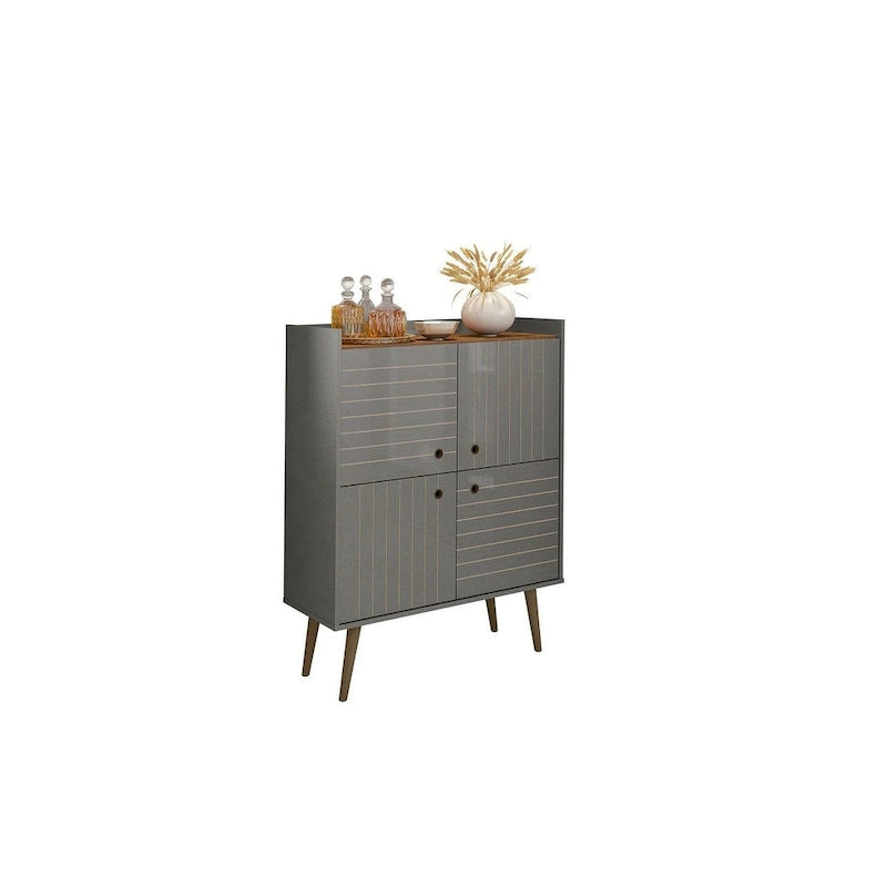 Manhattan Comfort Bogart 45.5 Mid-Century Modern Accent Cabinet