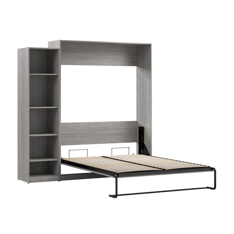 Claremont Queen Murphy Bed with Closet Organizer (85W) by Bestar