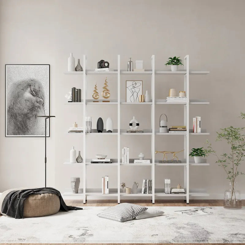 5 Tier Bookcase Home Office Open Bookshelf