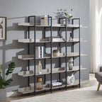 5 Tier Bookcase Home Office Open Bookshelf