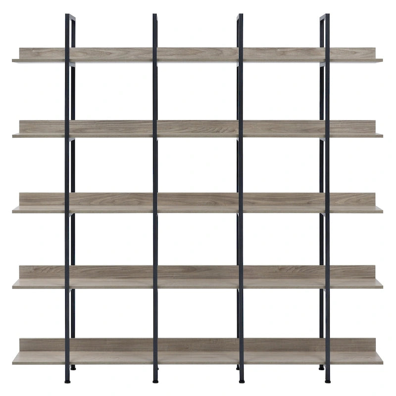 5 Tier Bookcase Home Office Open Bookshelf