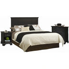Bedford 3-Piece Queen/Full Headboard Night Stand and Chest Set by Homestyles