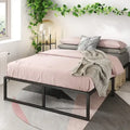 Priage by Zinus Black Metal 14-inch Platform Bed