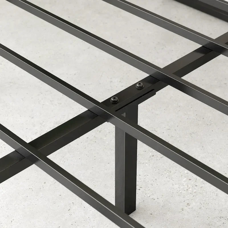 Priage by Zinus Black Metal 14-inch Platform Bed