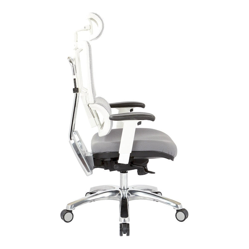 Proline II Breathable White Vertical Mesh Office Manager Chair
