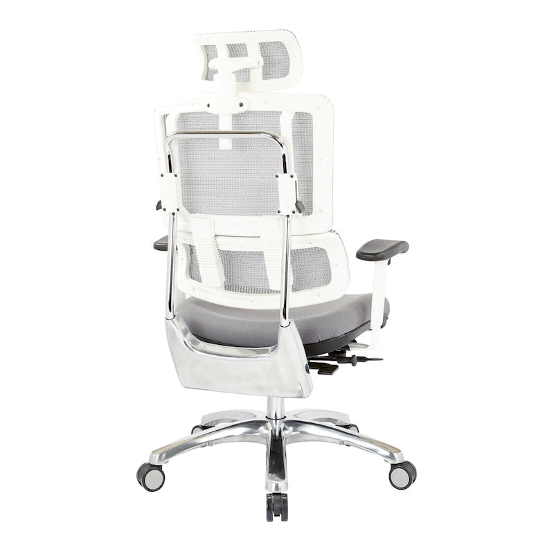 Proline II Breathable White Vertical Mesh Office Manager Chair