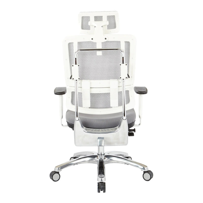 Proline II Breathable White Vertical Mesh Office Manager Chair