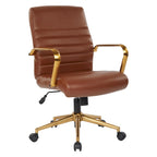 Baldwin Mid-Back Faux Leather Chair
