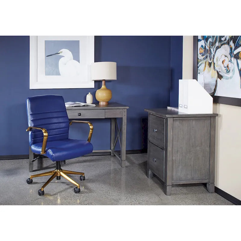 Baldwin Mid-Back Faux Leather Chair