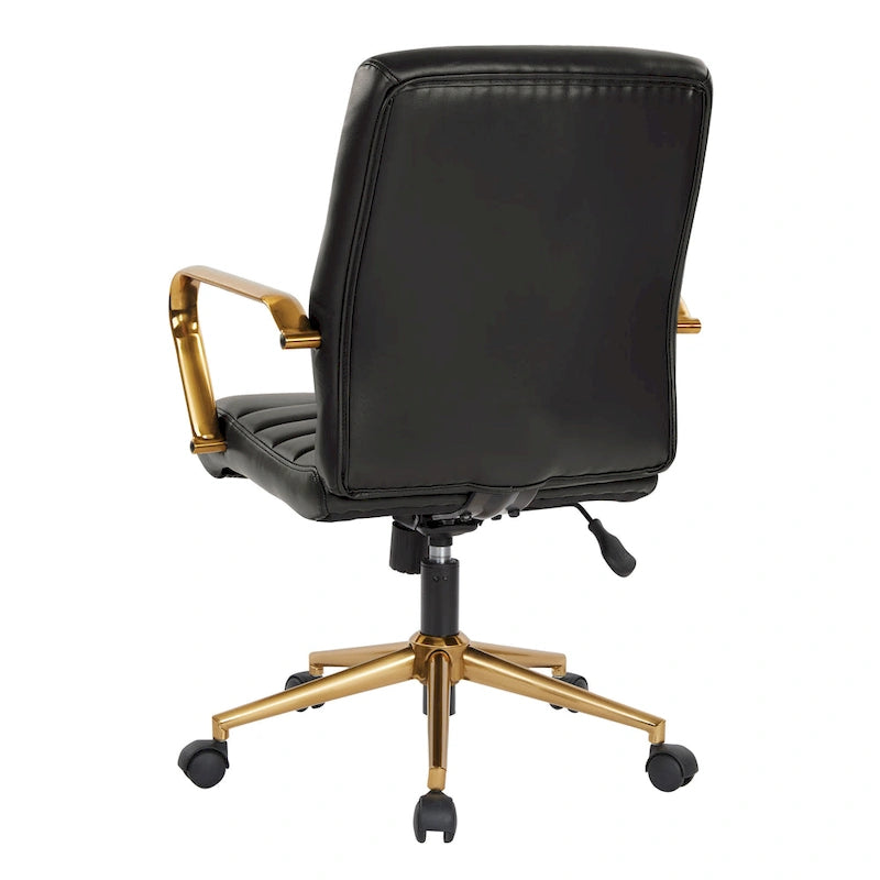 Baldwin Mid-Back Faux Leather Chair