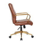 Baldwin Mid-Back Faux Leather Chair