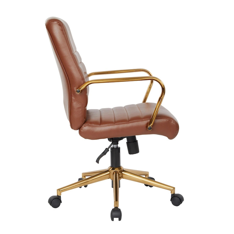 Baldwin Mid-Back Faux Leather Chair