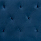 Felix Modern and Contemporary Velvet Upholstered Headboard-Navy Blue