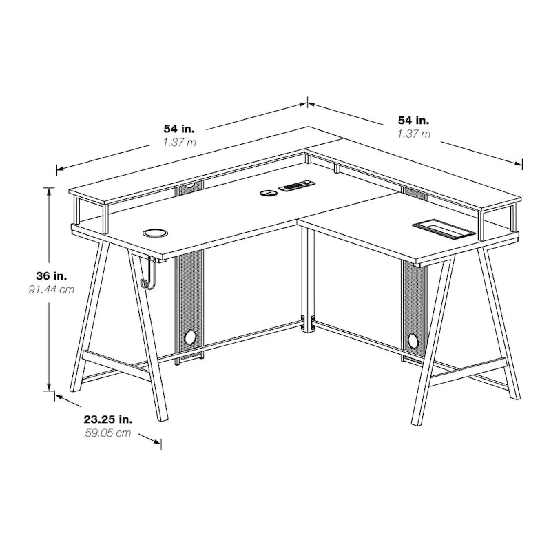 Disruptor L-Shape Gaming Desk