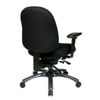 Multi-Function Mid-Office Chair with Seat Slider and Titanium Finish Base