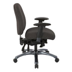 Multi-Function Mid-Office Chair with Seat Slider and Titanium Finish Base