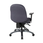 Multi-Function Mid-Office Chair with Seat Slider and Titanium Finish Base