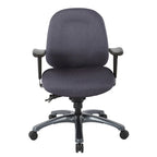 Multi-Function Mid-Office Chair with Seat Slider and Titanium Finish Base