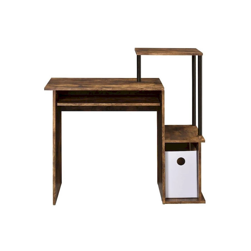 Wooden Computer Desk with Keyboard Tray