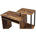 Wooden Computer Desk with Keyboard Tray