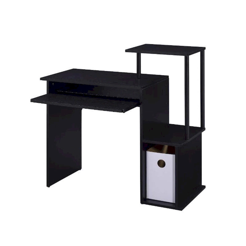 Wooden Computer Desk with Keyboard Tray