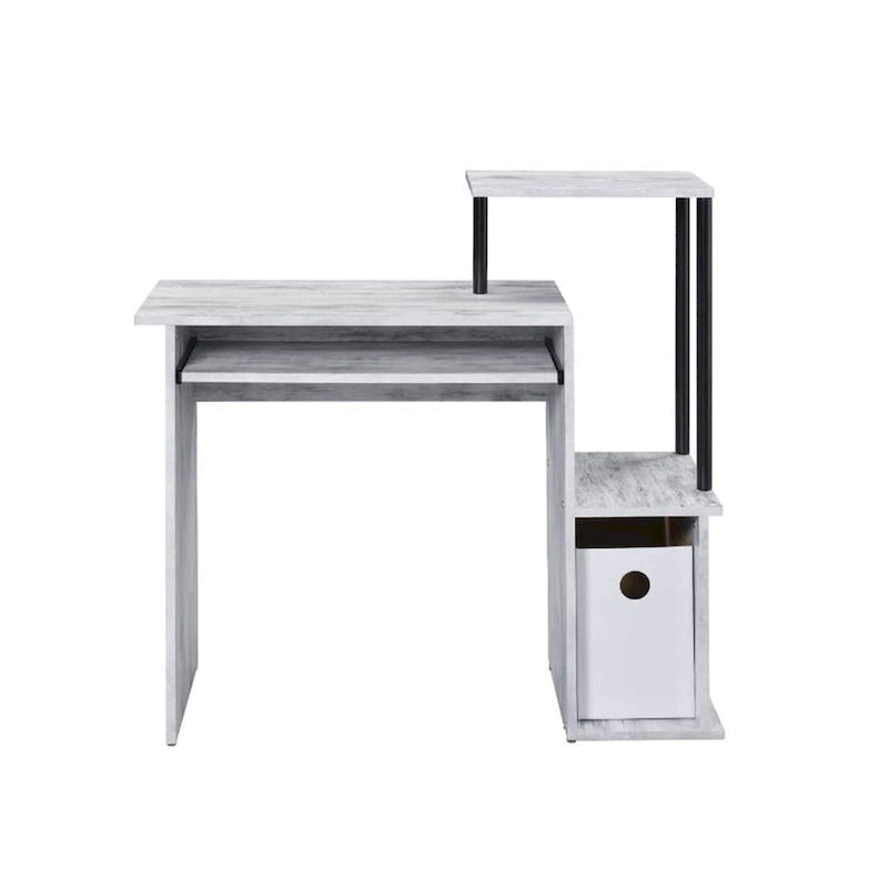 Wooden Computer Desk with Keyboard Tray