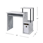 Wooden Computer Desk with Keyboard Tray