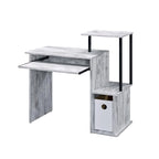 Wooden Computer Desk with Keyboard Tray