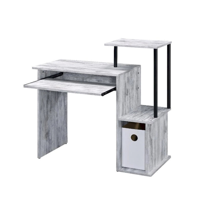 Wooden Computer Desk with Keyboard Tray