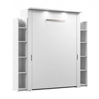 Lumina Full Murphy Bed with Shelves (81W) by Bestar