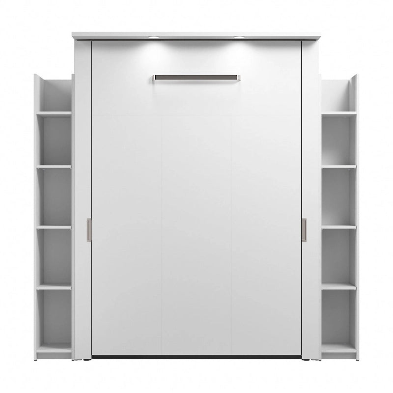 Lumina Full Murphy Bed with Shelves (81W) by Bestar