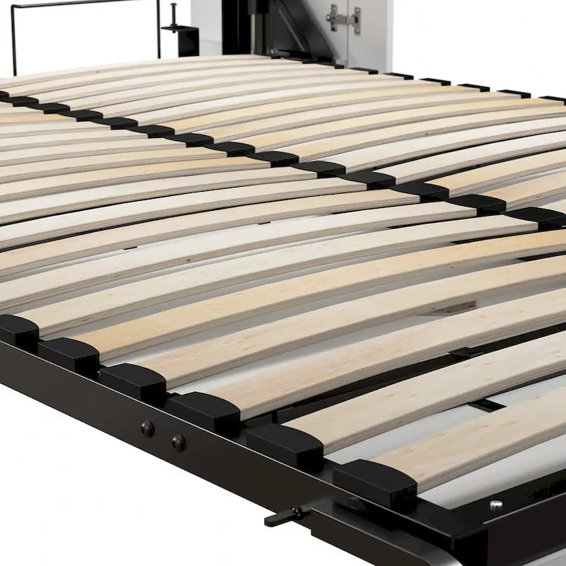 Lumina Full Murphy Bed with Shelves (81W) by Bestar