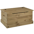 Wood Storage Trunk Ottoman Corona