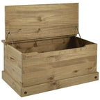 Wood Storage Trunk Ottoman Corona