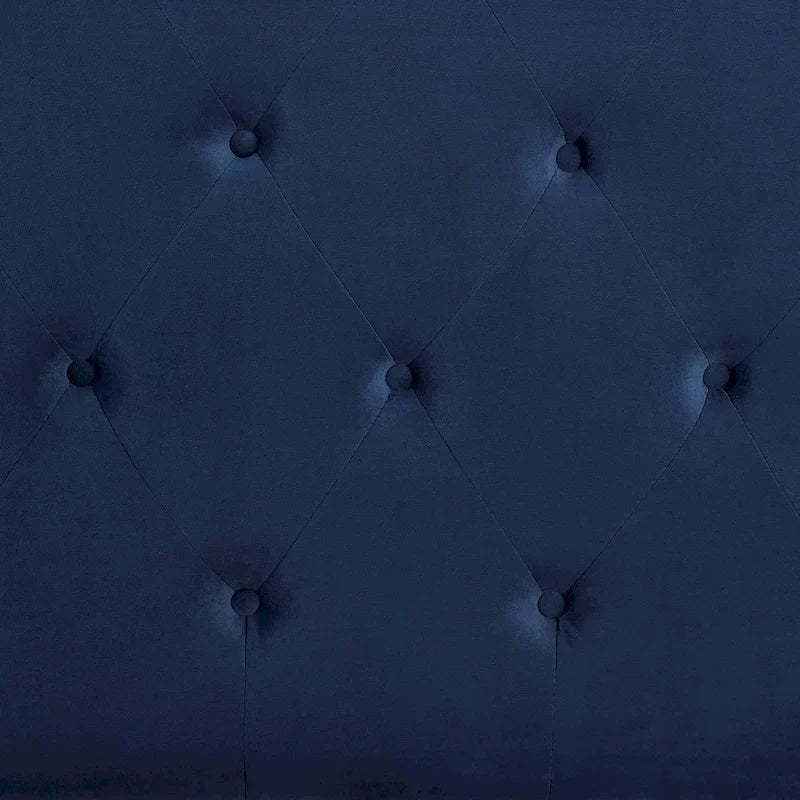 Roundhill Furniture Summit Wingback Tufted Upholstered Bed with Nailhead