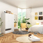 Armoires Storage Solution Convertible Wardrobe Organizer Mirror Vanity