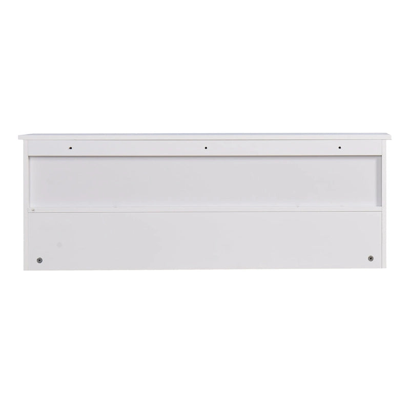 Wall Mounted Coat Rack W/ 4 Dual Hooks, Wood Storage Shelf Small Space