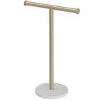 T-Shape Towel Rack With Natural Marble Base