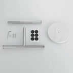 T-Shape Towel Rack With Natural Marble Base