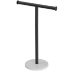 T-Shape Towel Rack With Natural Marble Base