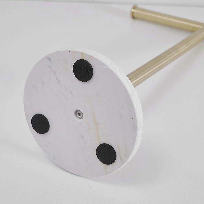 T-Shape Towel Rack With Natural Marble Base