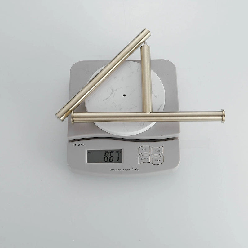 T-Shape Towel Rack With Natural Marble Base