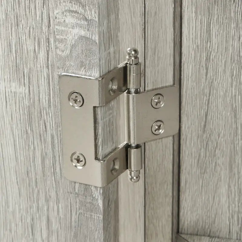 White Triangle Bathroom Storage Cabinet with Adjustable Shelves - 17.2W x 17.2D x 31.5H